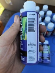 (5) Decoart Fluid Art Ready To Pour Acrylic Tropical Blue 4 Oz 5 Bottles