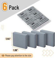Mr. Pen- Kneaded Eraser, 6 Pack, Grey, Kneaded Erasers for Artists, Art Eraser,