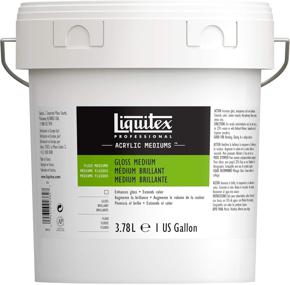 Liquitex Professional Fluid Medium, 3.78L 128 Fl Oz (Pack of 1), Gloss Medium
