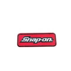 Snap-On Tools Iron On Patch Red Black NEW About 4 Inches
