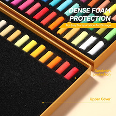 Soft Pastel Set (72 Colors) – Fine Pigments with Smooth Strokes & Strong Colorin