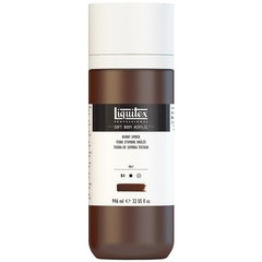 Liquitex Professional Soft Body Acrylic 32 Fl Oz (Pack of 1), Burnt Umber