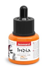 Waterproof Drawing Ink 35ml Dropper Orange for Calligraphy