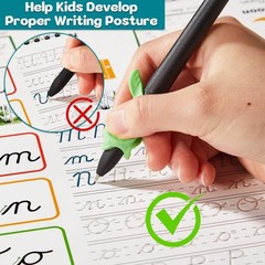 8 Pack Grooved Cursive Handwriting Workbook Learning Magic Copybooks Set Kids