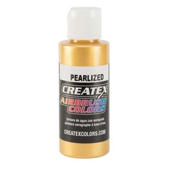 Createx Pearl Satin Gold 2oz Airbrush Paint Non Toxic Versatile Use
