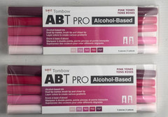 Tombow ABT Pro Dual Tip Marker, Pink Tones 56968 ( 2pc )