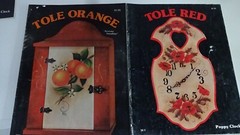 TOLE RED ORANGE GREEN BROWN YELLOW 70s 80s Vintage Painting Booklets Lot 7 T51