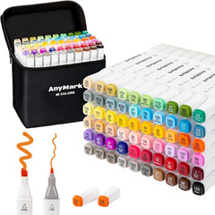 60 Colors Alcohol Markers, Dual Tip Alcohol Based Art Markers for Kids Adults…