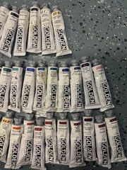 LOT OF 36 GOLDEN Acrylic Artist Colors Paints 2fl oz Tubes *NEW