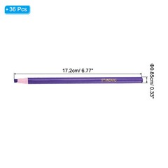 36 Pack Peel-Off China Markers Grease Wax Pencils Wood Purple