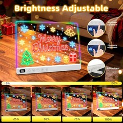 Led Drawing Board with 13 Light Effects, 16″ Rechargeable Light Up Kids Tablet