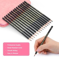 26pc Sketching Drawing Pencil Set Graphite Charcoal Art Supplies Kit for Artists