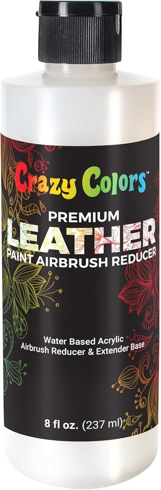 Premium Leather Paint Airbrush Thinning Reducer 8 Fl Oz (Pack of 1), Clear