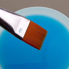 New Oil Painting Brush 3Pcs Big Flat Head 3Color Short Rod Set Nylon Hair Painti