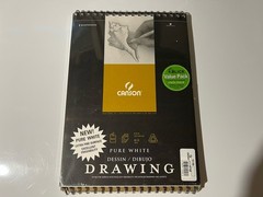 Canson 702-2230 Pure White Drawing Pads 9 X 12 In. TWO PACK BRAND NEW