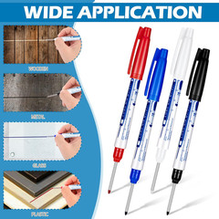 4 Pcs Long Marker 30 Mm Deep Reach Markers Long Nose Waterproof Deep