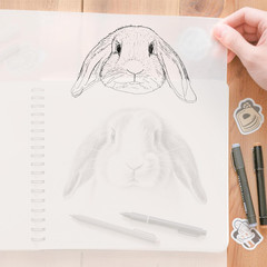 Tracing Paper Roll 36 Inches x 30 Yards, Large Trace Paper White Pattern Paper
