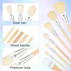Mop Brush for Acrylic Painting, 7 Pieces Versatile Blending Brush Paint