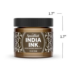 Speedball India Ink, Sepia, 1-Ounce Office Product