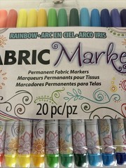 Tulip Fabric Markers Multi-Colored Fine Tip 20 Piece Set New Craft Sewing Art