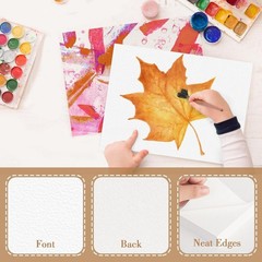 Watercolor Paper Bulk 100 Sheets 5×7 Inches Thick Cold Press Art Paper for Pa…