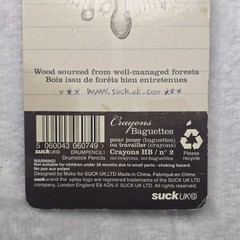 Drumstick Pencil Set HB #2 By Suck UK Desktop Pro Drumming SKILLS Sealed New