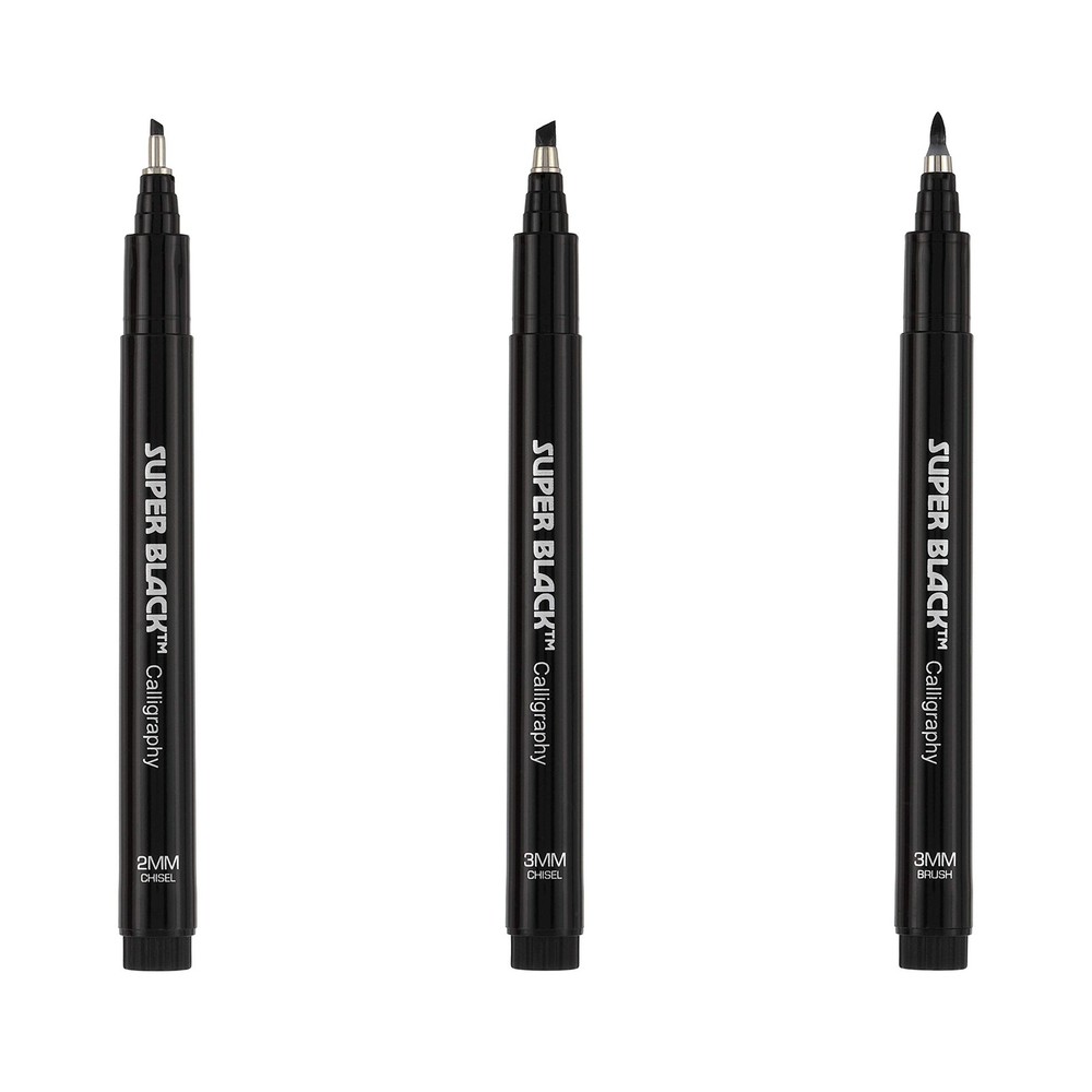 Calligraphy & Fineliner Pen Set of 3 Lettering & Calligraphy Drawing – Super …