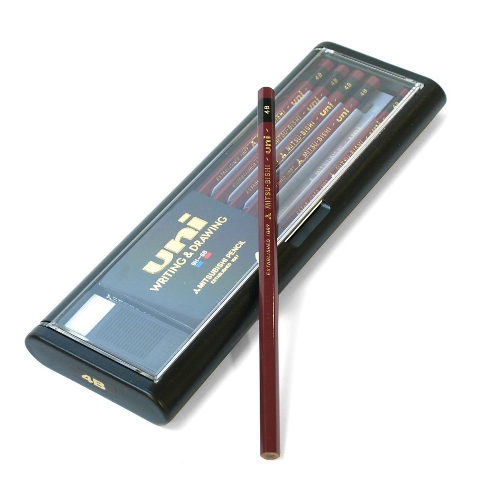 Mitsubishi Pencil UNI H UH Graphite Pencils Hard Grade H 12pcs Made in Japan