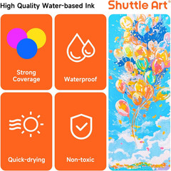 48 Colors Dual Tip Acrylic Paint Markers, Brush Tip and Fine Tip