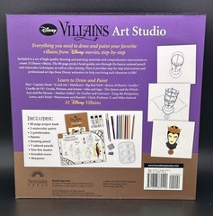 Disney Villains Art Studio Kit Everything Included & Step by Step Guide BN15