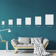 Four 16×20″ Artist Canvases – Pre-Stretched Cotton Duck Double Acrylic Gesso