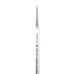 AIT Art Round Paint Brushes, Pack of 3, Miniature Sizes 20/0, 10/0, 3/0, Acry…