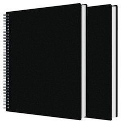 2Pcs Portfolio Binder with Plastic Sleeves, 60 Pockets Presentation Book Disp…