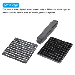 1pcs Paint Brush Holder, Paint Brush Storage Organizer 96 Holes, Black