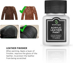 14 Original Colors Acrylic Leather Paint Kit for Shoes, Sneaker, Couches, Bag…