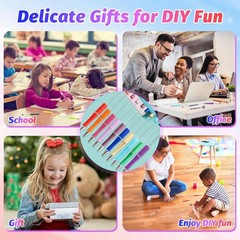 Versatile DIY Pen Kit – 50 Multicolor Ballpoint Pens