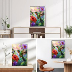 DPHERO Hummingbird Diamond Painting Kits for Beginners 20 cm x 30 cm, USYZ593