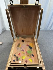 Solid Beech Wood Plein Air French Easel Foldable Spacious Adjustable