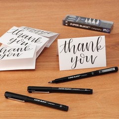 Calligraphy & Fineliner Pen Set of 3 Lettering & Calligraphy Drawing – Super …