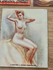 Vintage Walter Foster Art Instruction Books Lot – 8 Large Format Books Perfect C