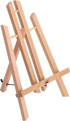 11 Inch Small Wooden Tabletop Easel for Painting, A-Frame Display Stand