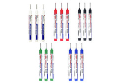 Long Head Deep Hole Marker Pens 15PCS Long Nib Marker 20Mm Quick Dry Waterproof