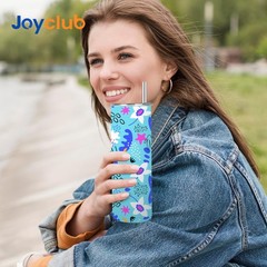 Joyclub 12 Pack Sublimation Tumblers 20 oz Bulk Blank Tumblers Skinny Straigh…