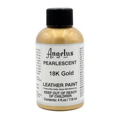 Pearlescent 18K Gold Acrylic Leather Paint 4oz Art Craft Pigment Color