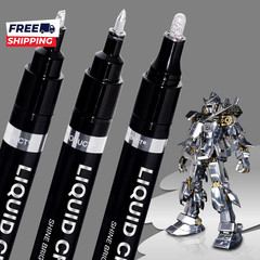 3PK Liquid Chrome Markers Permanent Mirror Chrome Pens Chrome Paint Pens