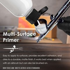 Black, White, Gray Surface Primer Airbrush Paint Set, 4 oz – Ready-To-Spray
