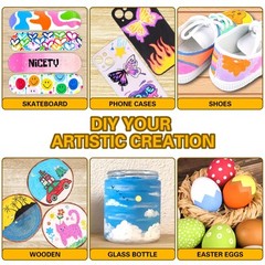 136 Colors Acrylic Paint Markers, Extra Fine Tip Point Acrylic Paint Pens for…