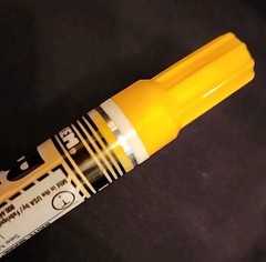 Dykem Brite Mark Yellow 84004 Permanent Paint Marker Valve Action Medium Tip
