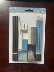 Artist’s Loft Fundamentals Charcoal Set 18 Piece Kit For Drawing Sketching