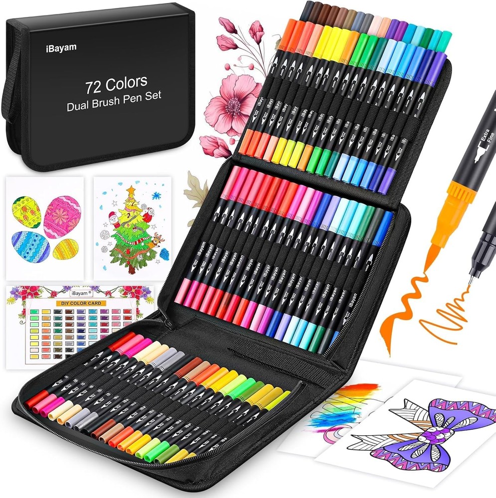 iBayam Art Markers Set, 72 Colors 1 Count (Pack of 72), Multicolor-72